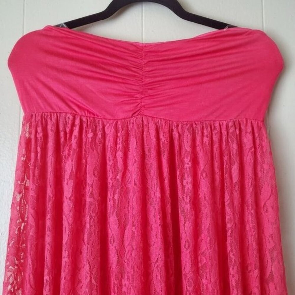 Pinkblush maternity maxi dress Pink Color Lace Open Photoshoot Size Large New - Picture 6 of 13